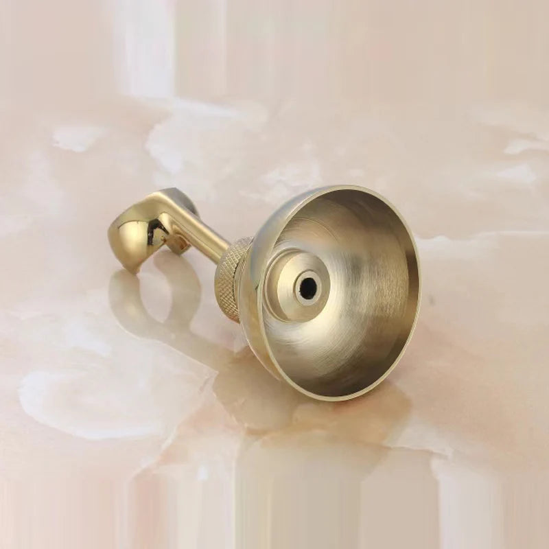 Chrome and Black Plated Solid Brass Shower Holder Wall Mounted hand shower holder bracket