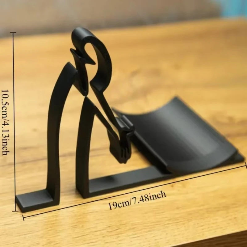 Creative Human - Shaped Label Holder Artistic Desktop Bathroom Minimalist and Practical Roll Paper Holder 3D Printing Decoration