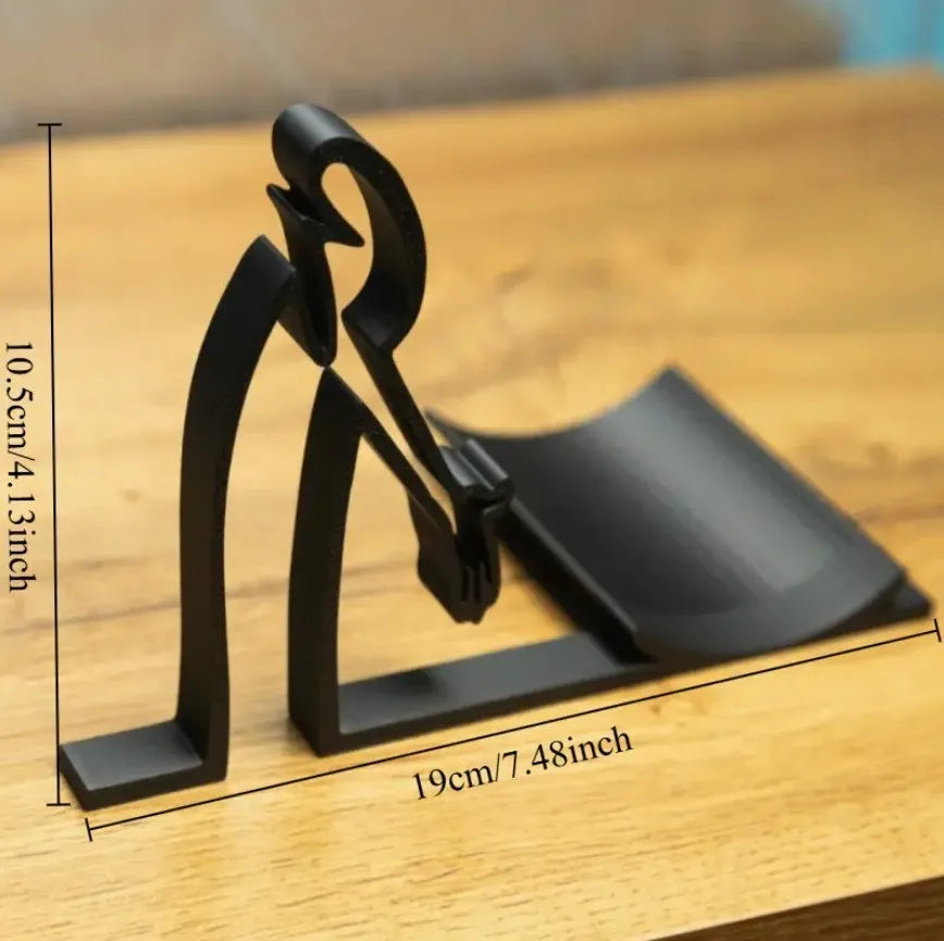 Creative Human - Shaped Label Holder Artistic Desktop Bathroom Minimalist and Practical Roll Paper Holder 3D Printing Decoration
