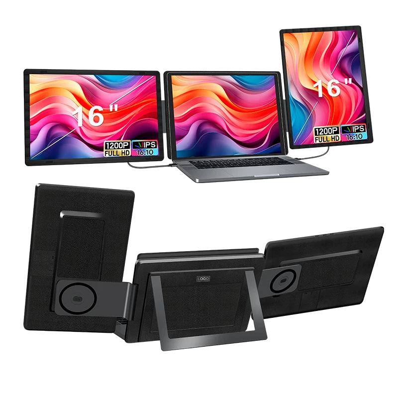 Portable  16 Inch Detachable Screen  Extender Horizontal & Vertical Laptop Screen Extender for Windows