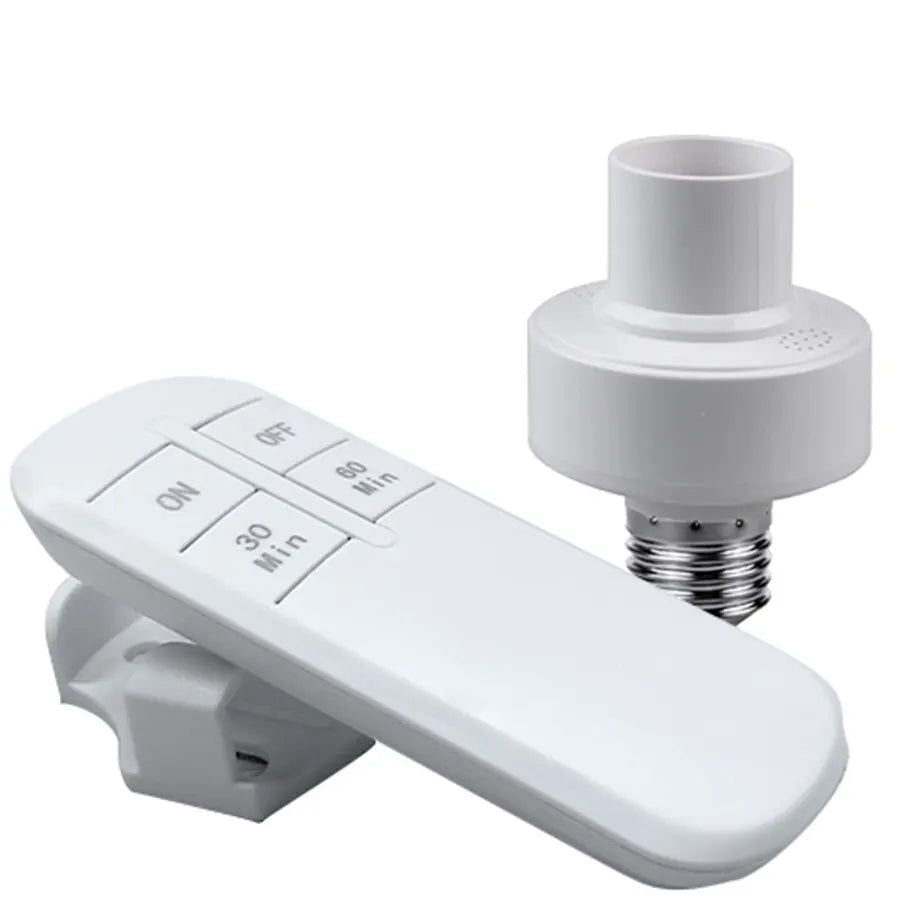 Wireless Remote Control E27 Light Socket Smart Switch LED Lamp Base House Timer Switch WiFi Light Bulb Holder Room Smart Device