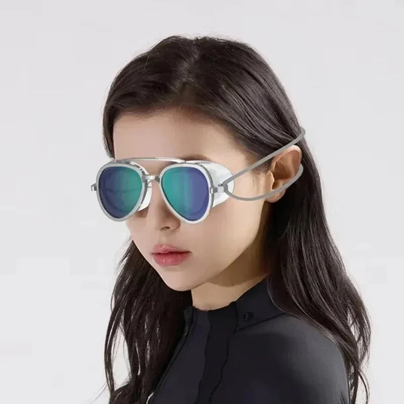 Fashionable Sun Protection Glasses Men's and Women's Outdoor Travel Adjustable Drawstring Full Angle Silicone Surfing Glasses