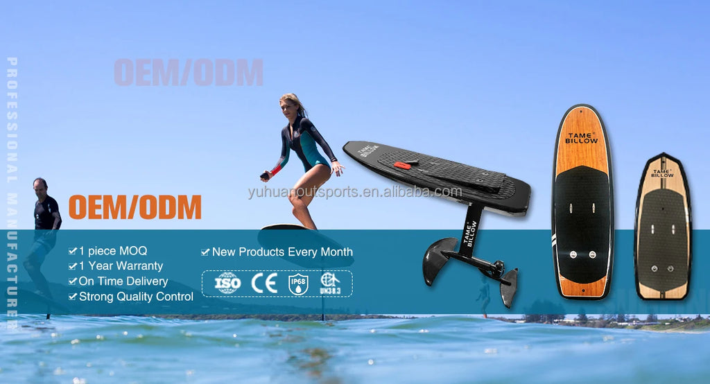 CE Certified Electric Efoil Surfboard,Powered Hydrofoil Surf Board, with Battery & Motor,Factory Direct Water Sports Equipment
