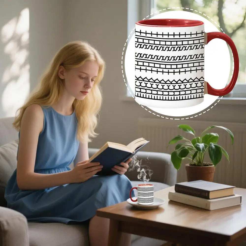 Ceramic Cup Microwave-Safe Coffee Mug Drinking Cup Desktop Ornament for School Study Living Room Daily Use Birthday Kitchen Home