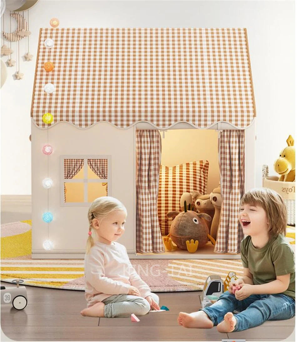 Kid Toys Tent Princess Castle Play House Cubby Children Small House Folding indoor Play tent Baby Tent Solid Frame No Light Ball