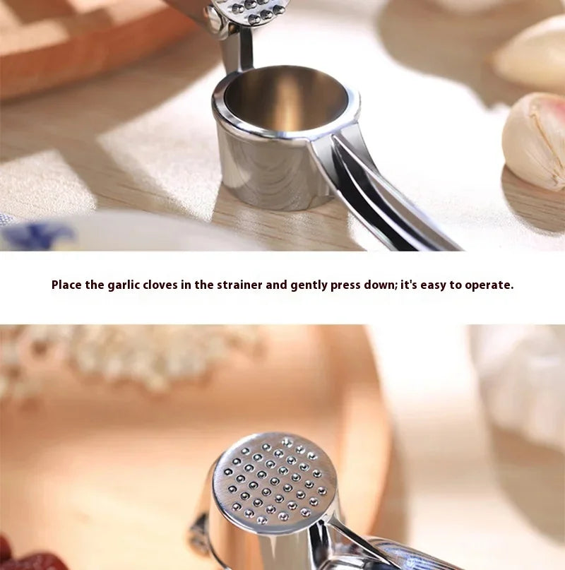 Kitchen Stainless Steel Garlic Smasher Squeezer Manual Press Grinding Tool Kitchen Accessories Kitchen Accessories Tools