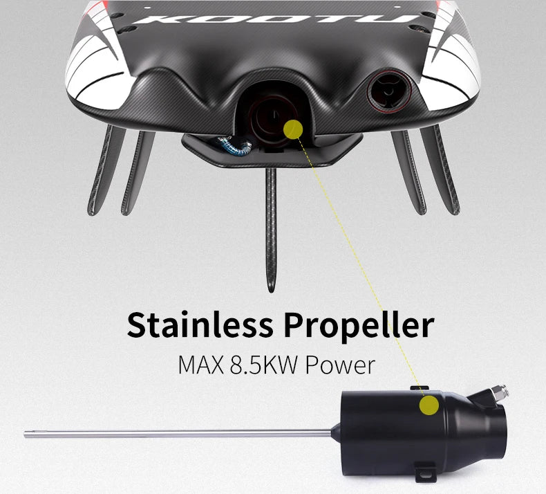 KOOTU Fuel Engine Surfboard 109cc Electric Surfboard Carbon Fiber Surfboard Powerful High Speed Surfboards