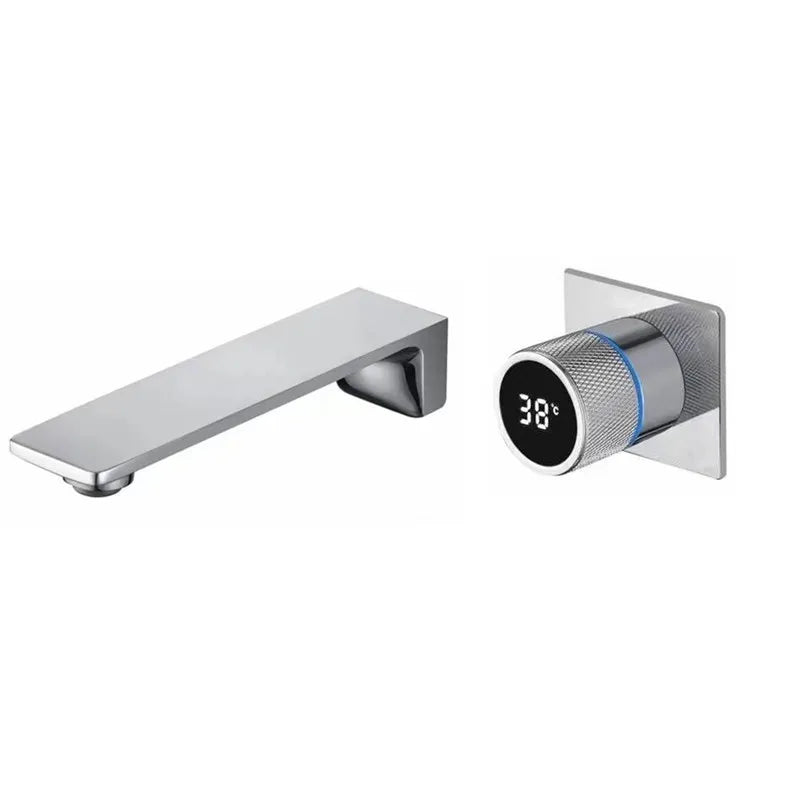 Brass Basin Faucet Basin Sink Faucet Bathroom Faucet Washbasin Faucet Torneira Faucet For Washing Wall Mount Digital Display