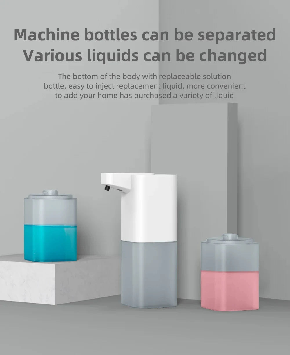 USB Rechargeable Infrared Automatic Foam Soap Dispenser Touchless Hand Sanitizer Dispenser for Bathroom Kitchen