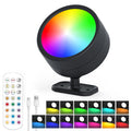 Modern Magnetic Wall Lights LED Wall Lamp 360° Rotation Wall Mounted Lights with Remote RGB Rechargeable Wall Sconce Room Decor