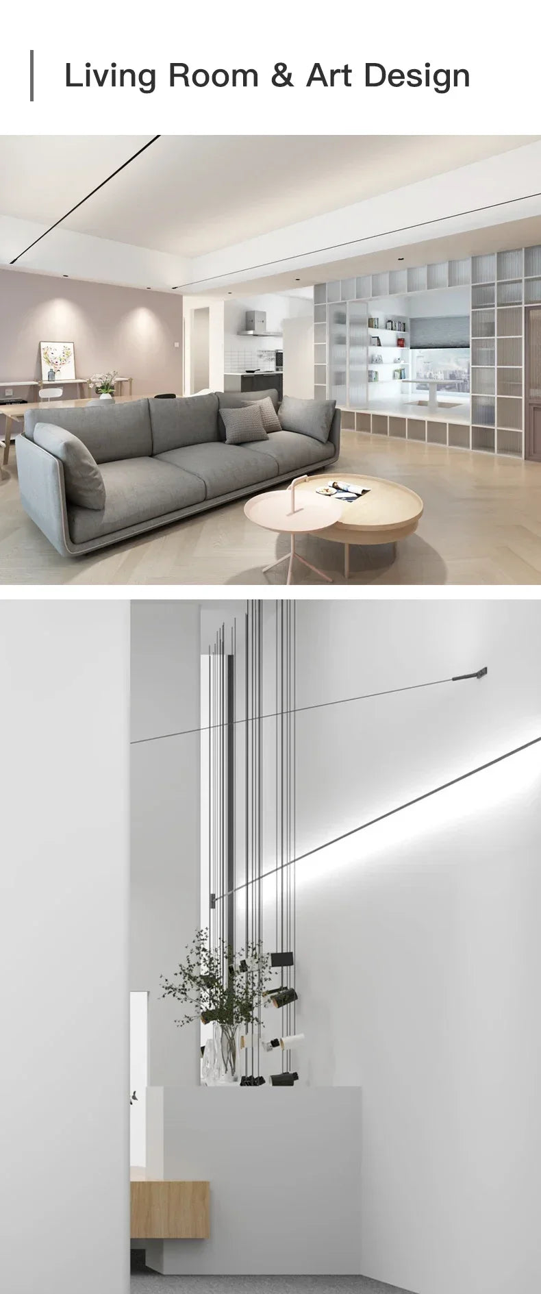 Modern Black White Linear Wall Lamp Skyline Wall Sconce Background LED Bar Strip Living Room Home Decor Lights Bathroom Fixture