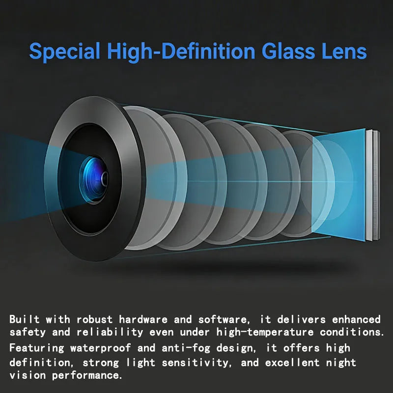 1080P AHD Car Rear View Camera Waterproof HD Night Vision Golden glass fisheye lens Reverse Backup Camera for Universal Vehicle