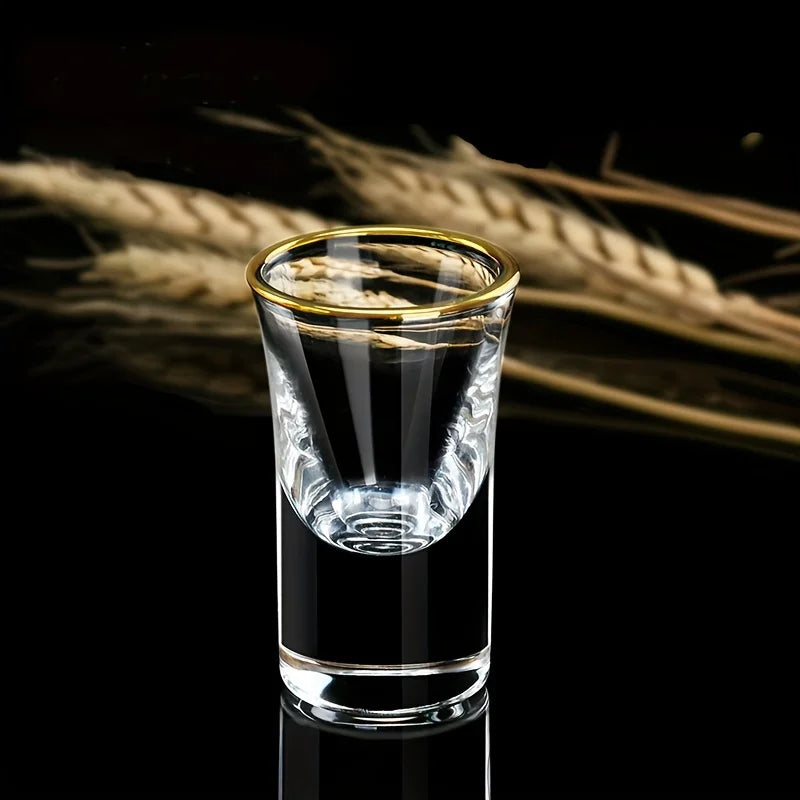 6/12pcs Set of 0.5oz Chinese Shot Glasses, Elegant Liquor & Whiskey Glasses for Bars, Club, Party, Valentine's Day Gift
