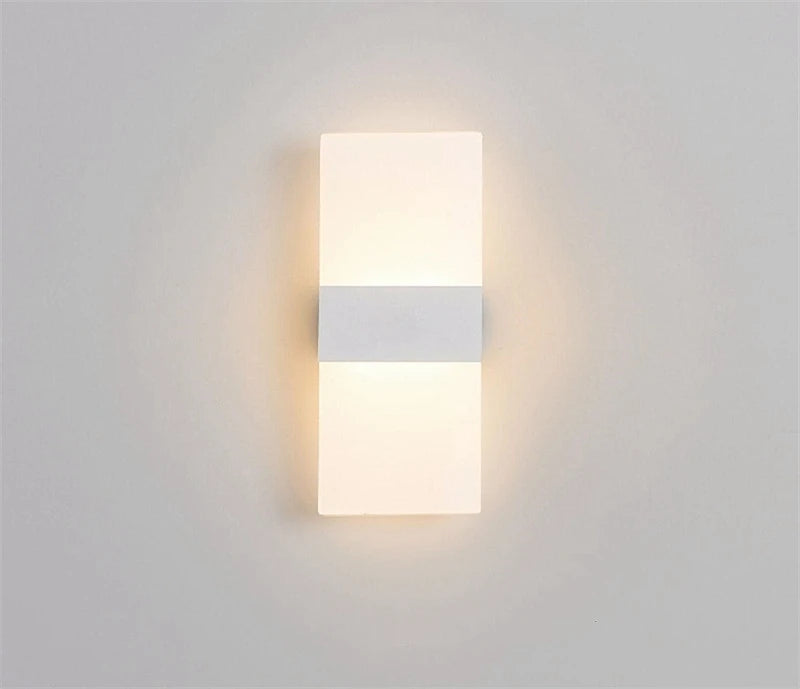 Touch Sensor Switch LED Wall Lamp USB Rechargeable Wireless Acrylic Stair Night Light Bedroom Aisle Kitchen Wall Sconce Lighting