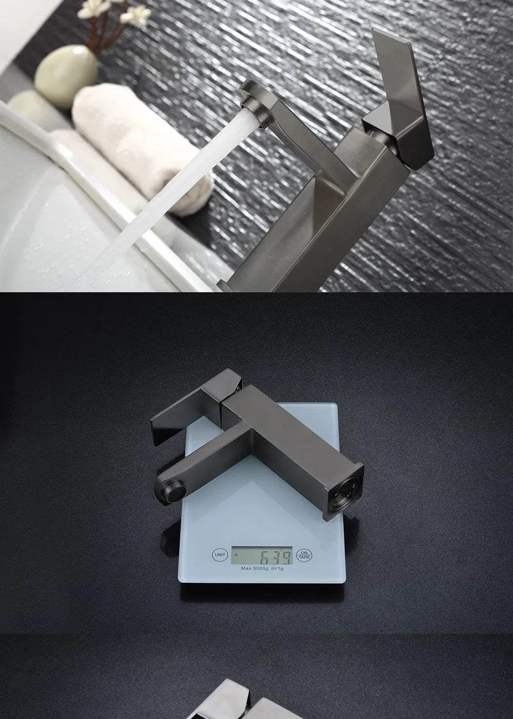 Bathroom Faucets Hot and Cold Mixer Faucets Vanity Bathroom Kitchen Deck Mounted Bathroom Sink Faucets（hose not include）