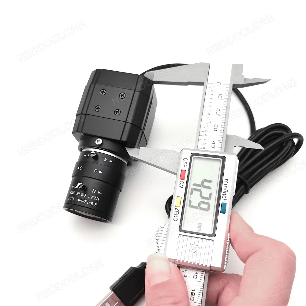 HD 4K USB Webcam With 2.8-12mm Varifocal Zoom Lens 2K 4MP PC Usb Video Camera UVC OTG Plug And Play For Live Streaming