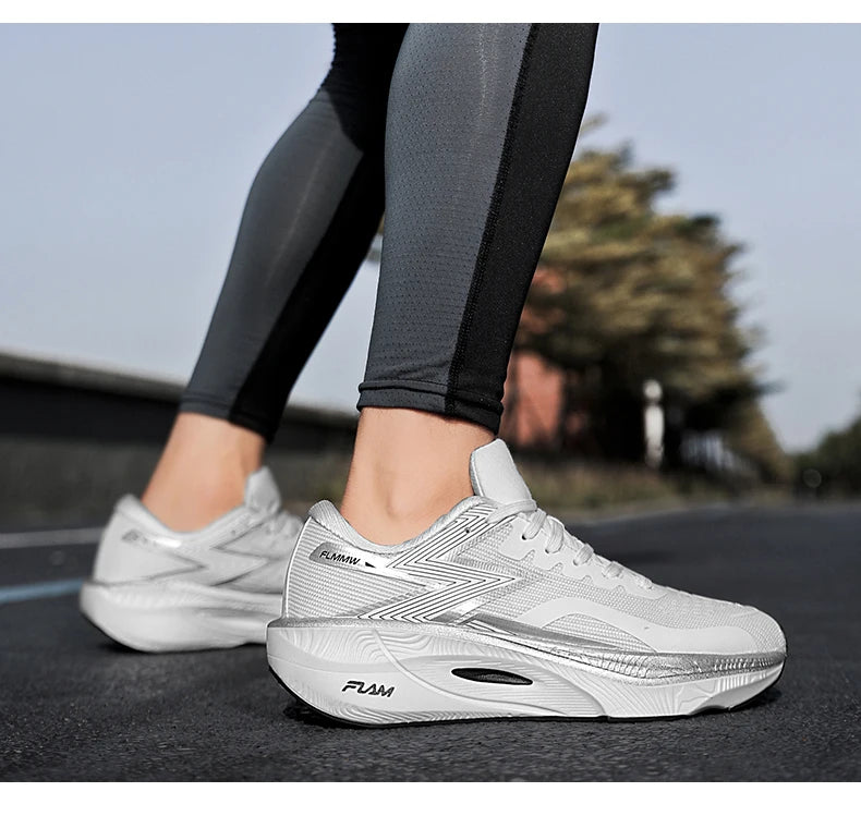 Running Shoes Carbon Board Speciality Marathon Men Sports Breathable Lightweight Women's Comfortable Athletic Nonskid Sneakers