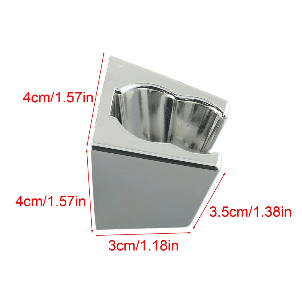 Adjustable Bathroom Shower Handset Holder Head Chrome Wall Mount Shower Mounting Brackets Silver Bathroom Accessories