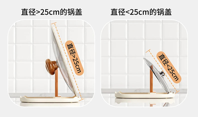 Kitchen Bear Pot Lid Rack, Countertop Style Spoon And Fork Storage Rack, Household Spatula Storage Rack, Can Drain Water