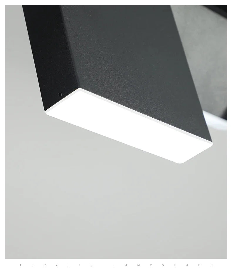 Modern Rotatable Led Chandelier Lighting Living Dining Room Pendant Lamp Home Decor Bar Office Reception Hanging Light Luminaire