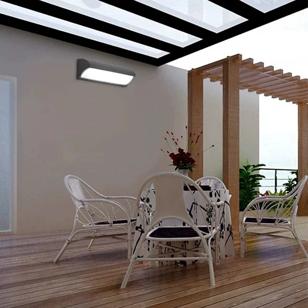 Modern Outdoor LED Wall Light Waterproof 110V 220V Exterior Wall Light For Porch Garage Garden Courtyard Villa Indoor Wall Lamp