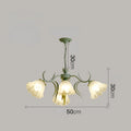 Modern Light Luxury Living Room Chandelier French Creative Lily of The Valley Acrylic Lamp Retro Dining Room Bedroom Lamps