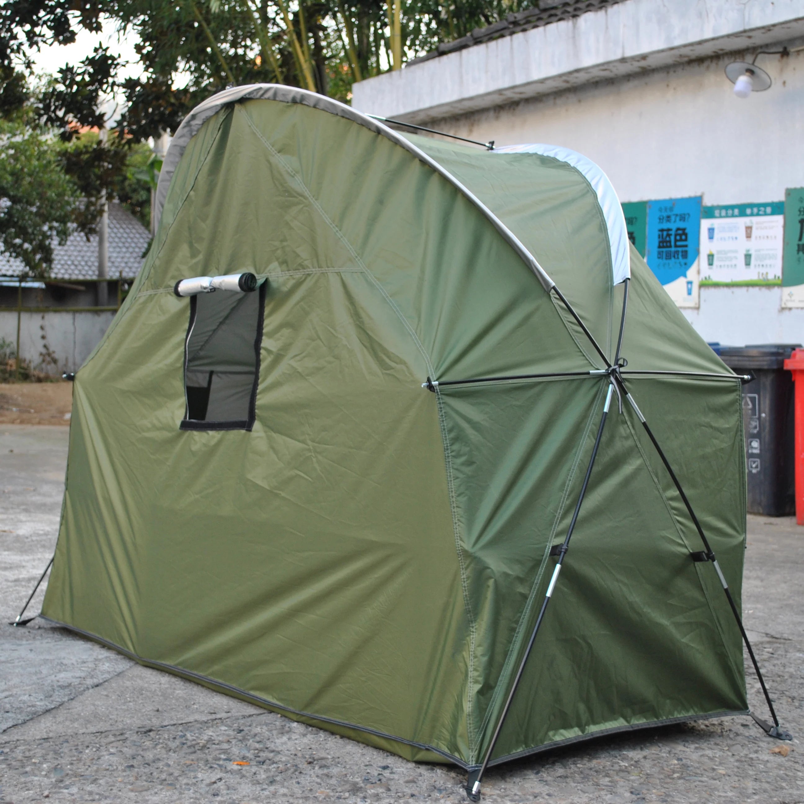 4-in-1 Camping Cot Tent, Backpacking 1 Person Camping Tent, Tent Cot Folding Off the Ground Tent,Fishing Tent,Excluding bed