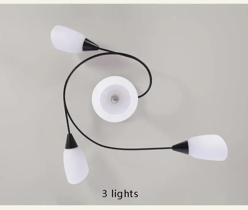 2025 Modern Led Ceiling Chandelier Nordic Glass Lamp Bedroom Kitchen Living Room Dining Room Decoration Home Ceiling Light Fixtu