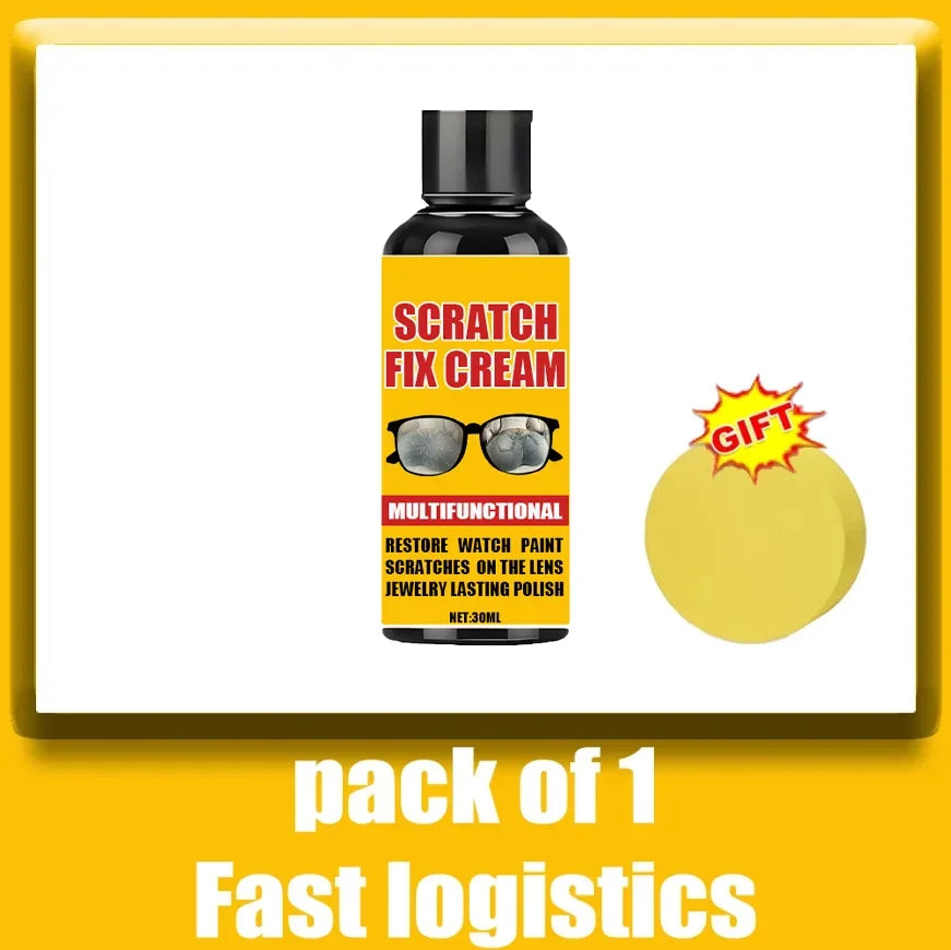 Glass Scratch Repair Wax - Easy-to-Use, No-Residue Paint Scratch Remover for Car Windows, Deep Scratch Removal, Protective Coati