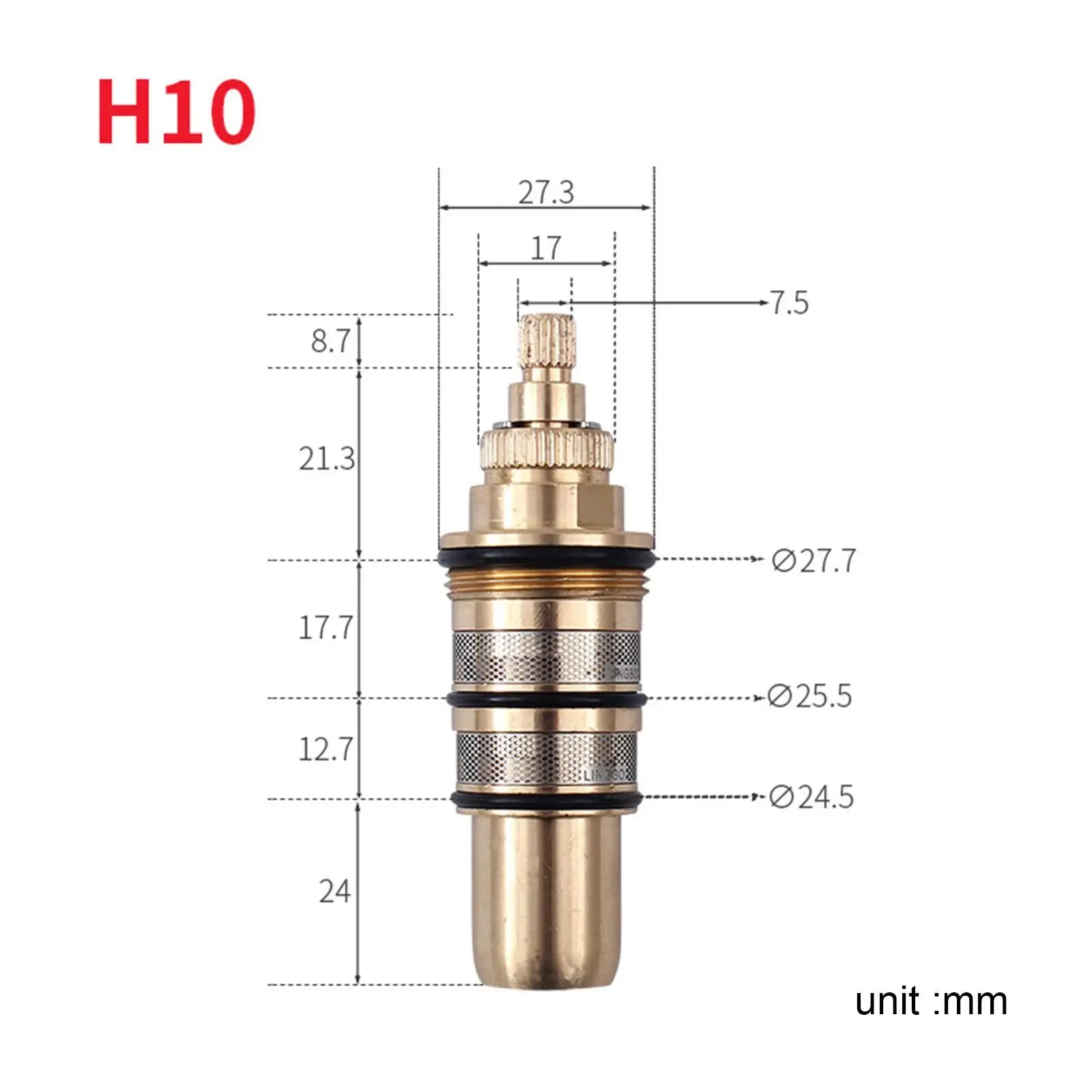 Disc Cartridges Bathroom 20-90 °C Laundry Drip Resistant Kitchen Tap Brass Quarter Turn Home Improvement Thermostatic Cartridge