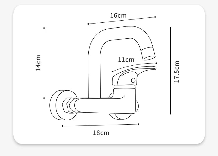 BAKALA Black Brass Chrome Taps For Kitchen Sink Kitchen Tap Chrome Dual Hole Wall Kitchen Mixer Kitchen Faucet Torneira Cozinha