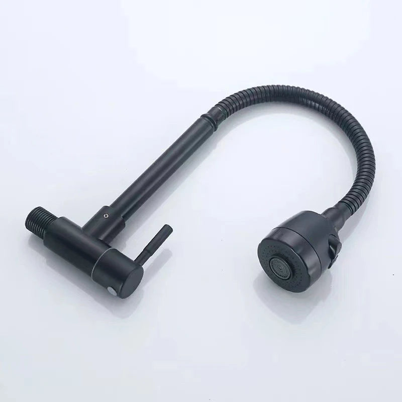 Wall Mounted Stainless Steel Single Cold Water Faucet Universal Rotation for Garden Balcony Washbasin Mop Pool Outdoor Use