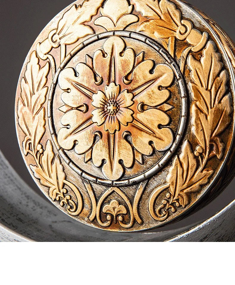 Luxury Mechanical Table Clock Silent Watch Desk Clock Living Room Desktop Retro Moon Table Decoration & Accessories Gift