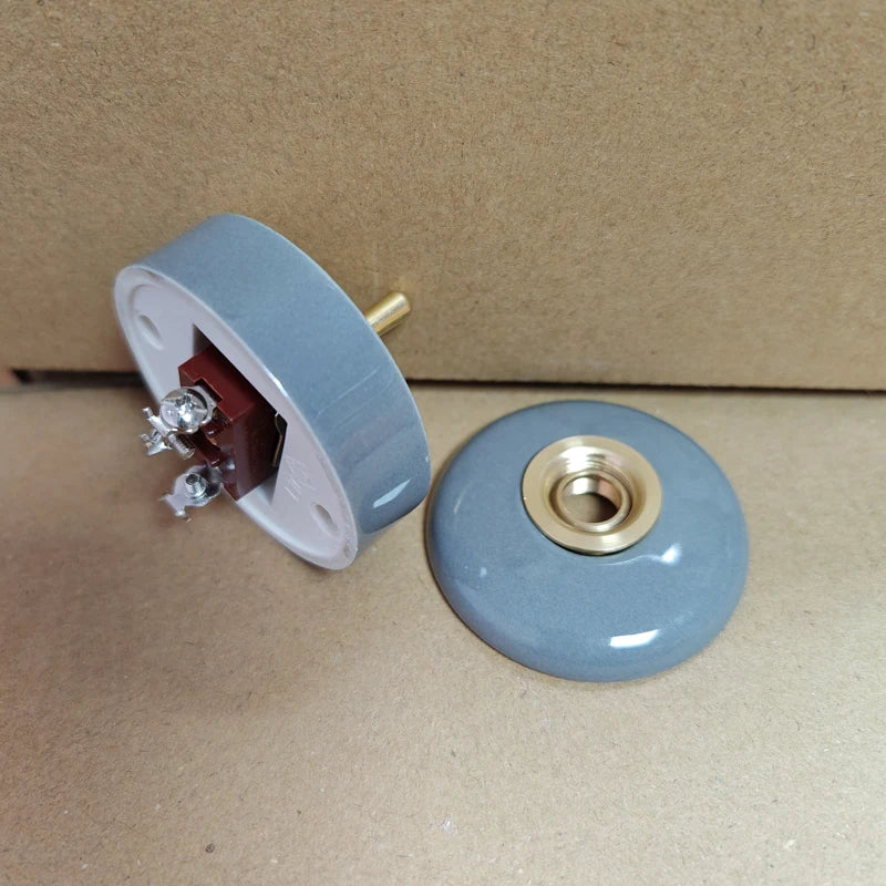 Home Improvement Round Ceramic Retro Toggle Switch 1 Ｗay 2 Way Control Wall Light Rocker Switch