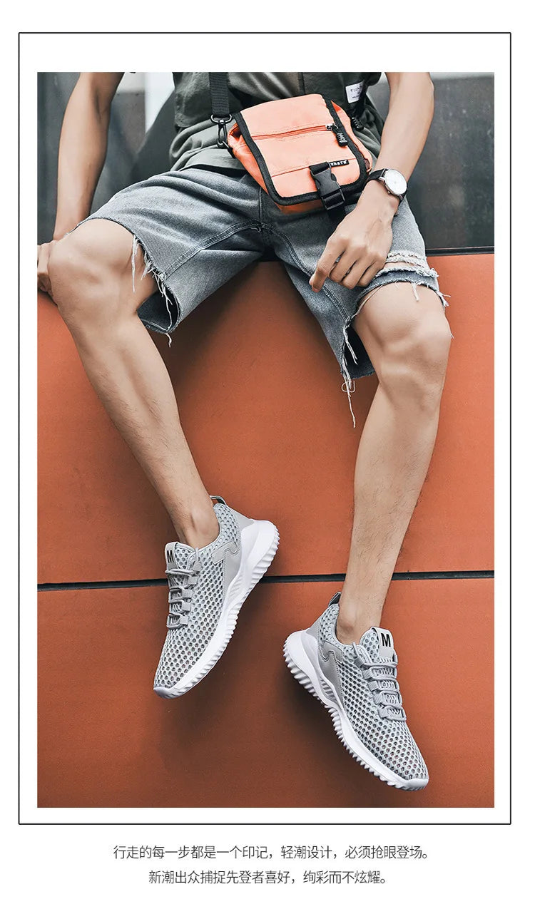 2026 Summer Men's Loafers Walking Mesh Breathable Summer Comfortable Casual Shoes Sneakers Zapatillas Hombre Men Running shoes