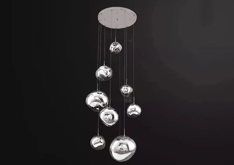 Modern Home Decor Led Ceiling Lamps Pendant Light Chandeliers hanging Light Fixture For Staircase Living Room Indoor Lighting