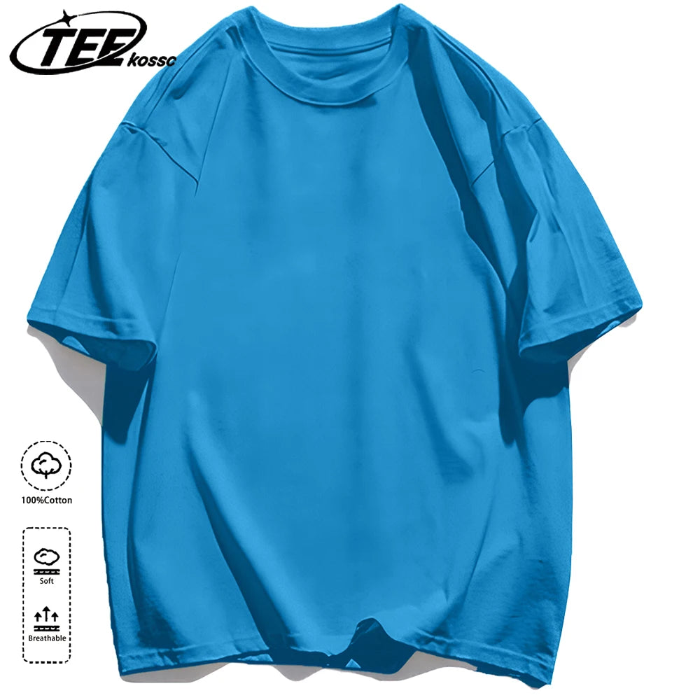 Korean Style Short Sleeve Y2K Solid T-Shirt Women Summer Trendy T Shirts Loose Multicolor Clothes Cotton All-Match Sportswear