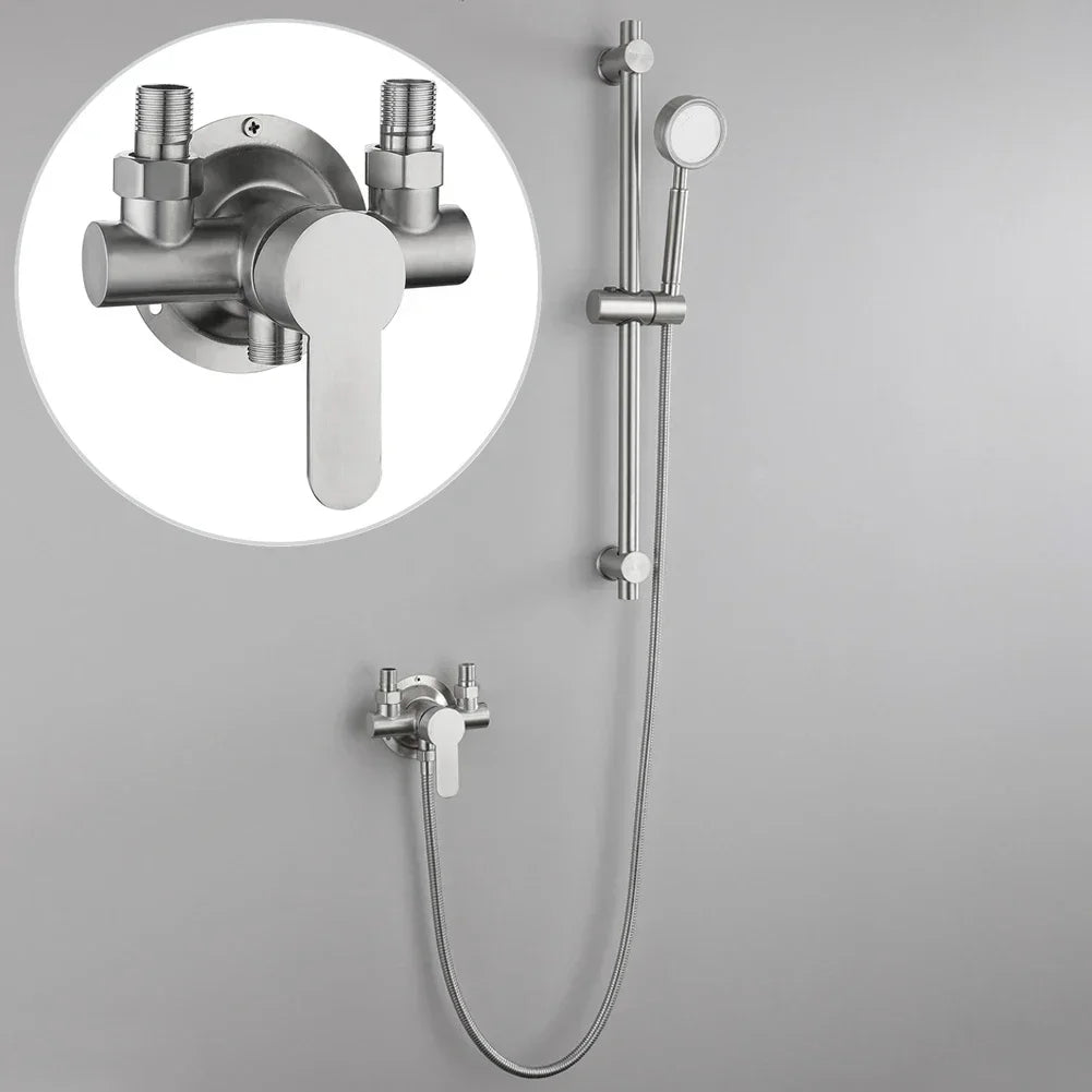 Toilet Shower Mixer Tap Hot and Cold Switch Shower Faucet 304 Stainless Steel Bathroom Accessries Hot & Cold Shower Accessories