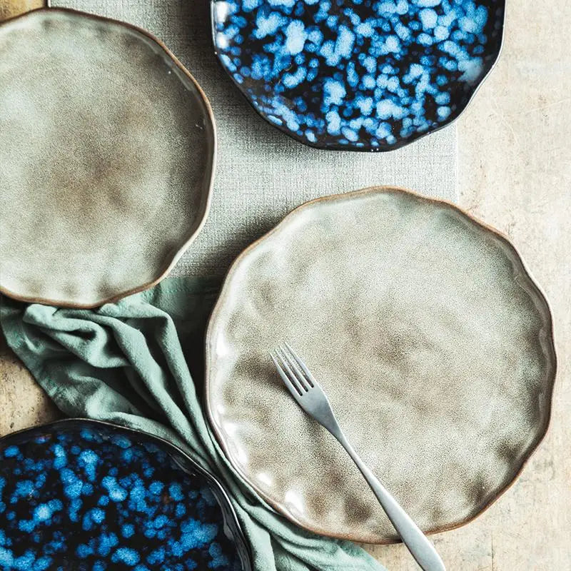 Platter Creative Restaurant plates New vintage featuring ceramic disk kitchen cutlery