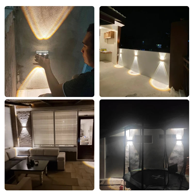 LED Wall Lamp 4/6/8/10W Led Wall Sconce Light IP65 Waterproof Outdoor Indoor Lighting A85-265V Bedroom Interior Lights Decor