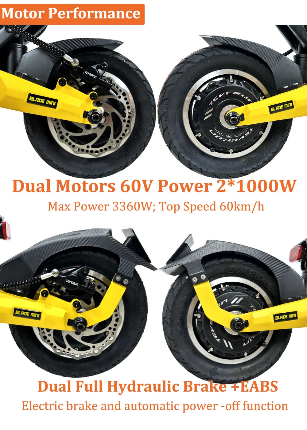 Newet Blade Mini Ultra 60V 27Ah TFT Display Inside NFC Full Hydraulic Brake Dual Motor Blade MINI Ultra
