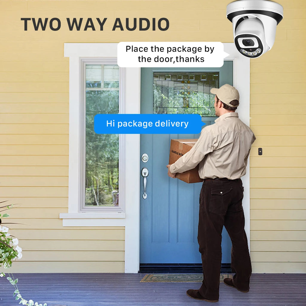 HD 5MP IP Camera Wi-Fi ONVIF H.265 Camera With SD Card Slot Motion Detect Alert Security Surveillance Camera 2 Ways Audio ICsee