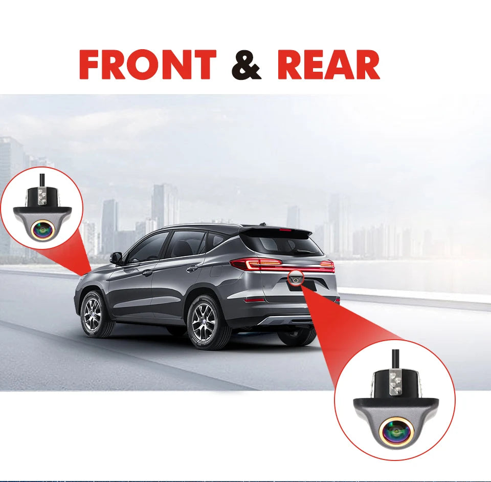 SMARTOUR 180 Degrees 4K 1920x1080P Car Rear View Camera Fisheye Lens AHD NTSC Format HD Night Vision For Car Radio MP5