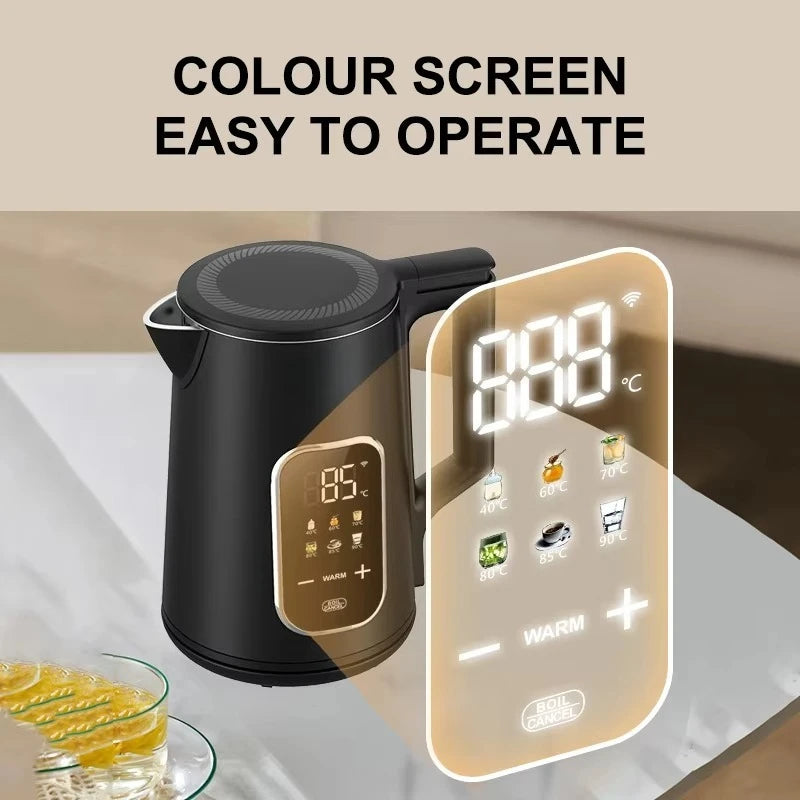 1.7L Stainless Steel Smart Electric Kettle WiFi App Control