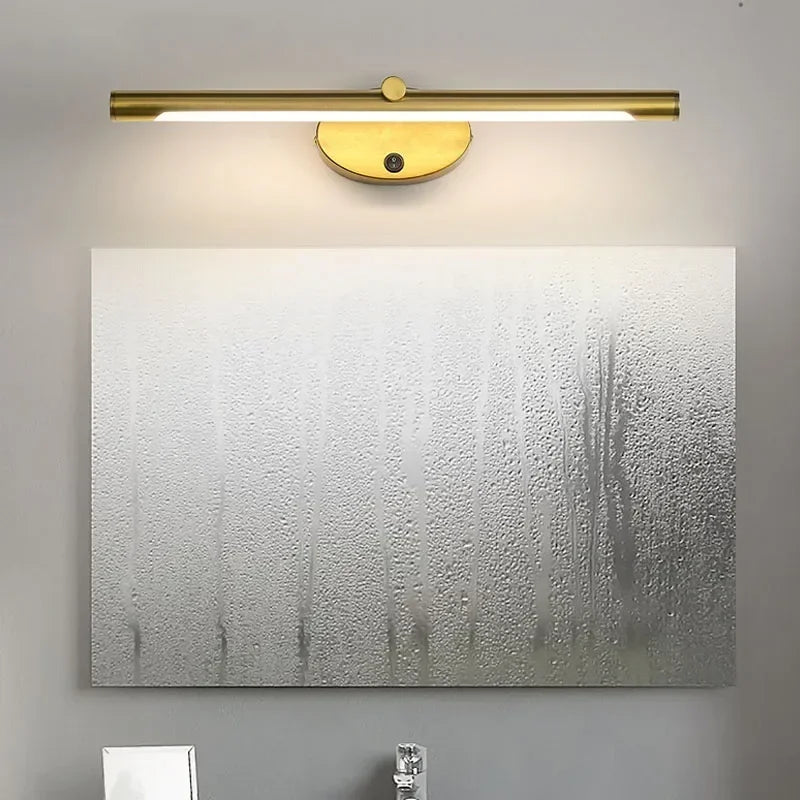 Modern LED Indoor Wall Lamp Bathroom Mirror Light Minimalism Wall Sconce with Touch Switch Bedroom Bathroom Bath Lighting Lamps