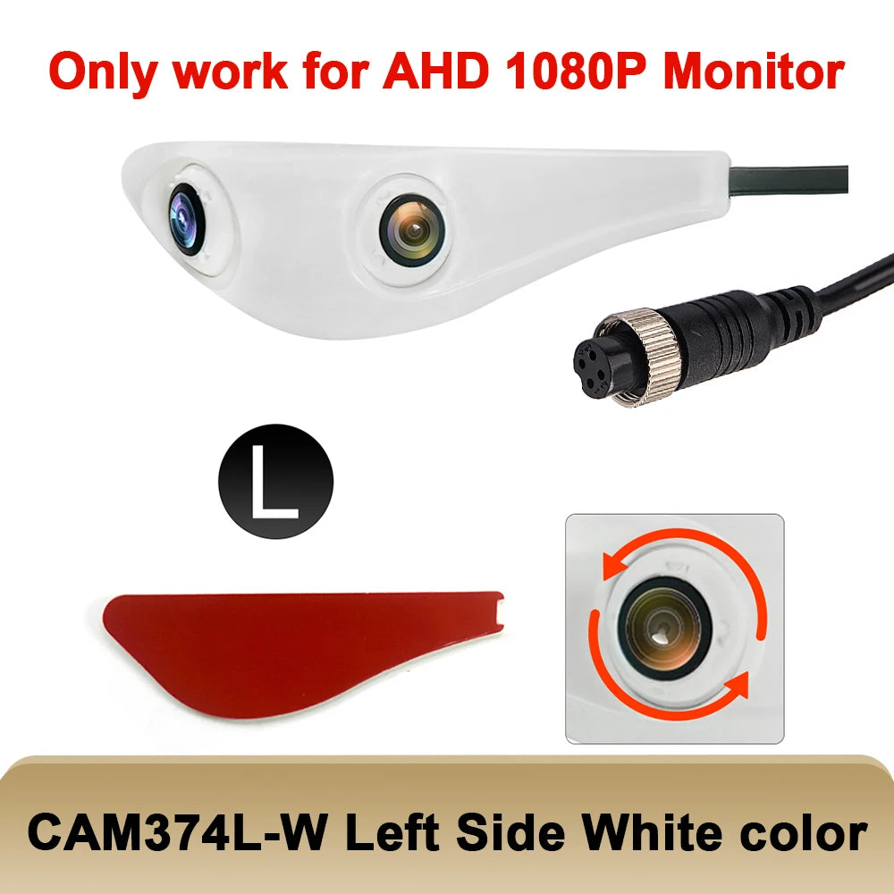 Carsanbo Motor Vehicle Dual Lens Camera Aviation Head Interface HD AHD1080P Camera Only Supports 1080 Monitor Use Car Camera