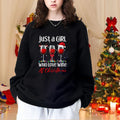 Autumn Winter Fashion Christmas Red Wine Glasses Woman Round Neck Pullover Christmas Casual Loose Sweater Red Wine Glasses Top