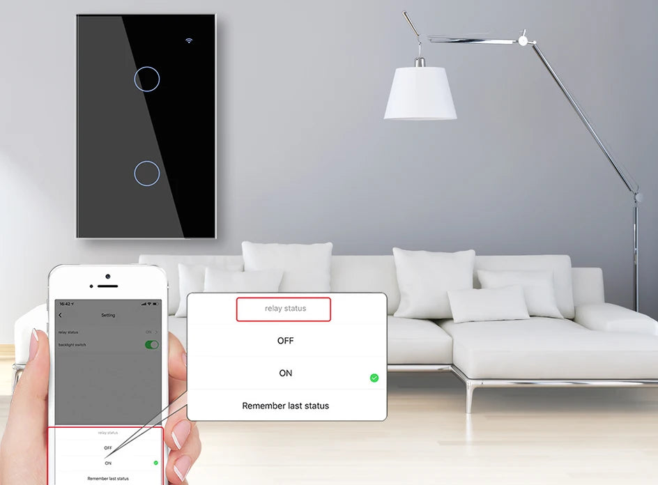 2 3 4 Gang 2 3 Way US Tuya Smart Wall Touch Light Switch for LED with No Neutral WiFi Glass Australia Brazil Android RoHS Alexa
