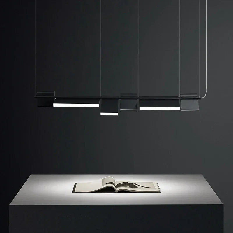 Modern Rotatable Led Chandelier Lighting Living Dining Room Pendant Lamp Home Decor Bar Office Reception Hanging Light Luminaire