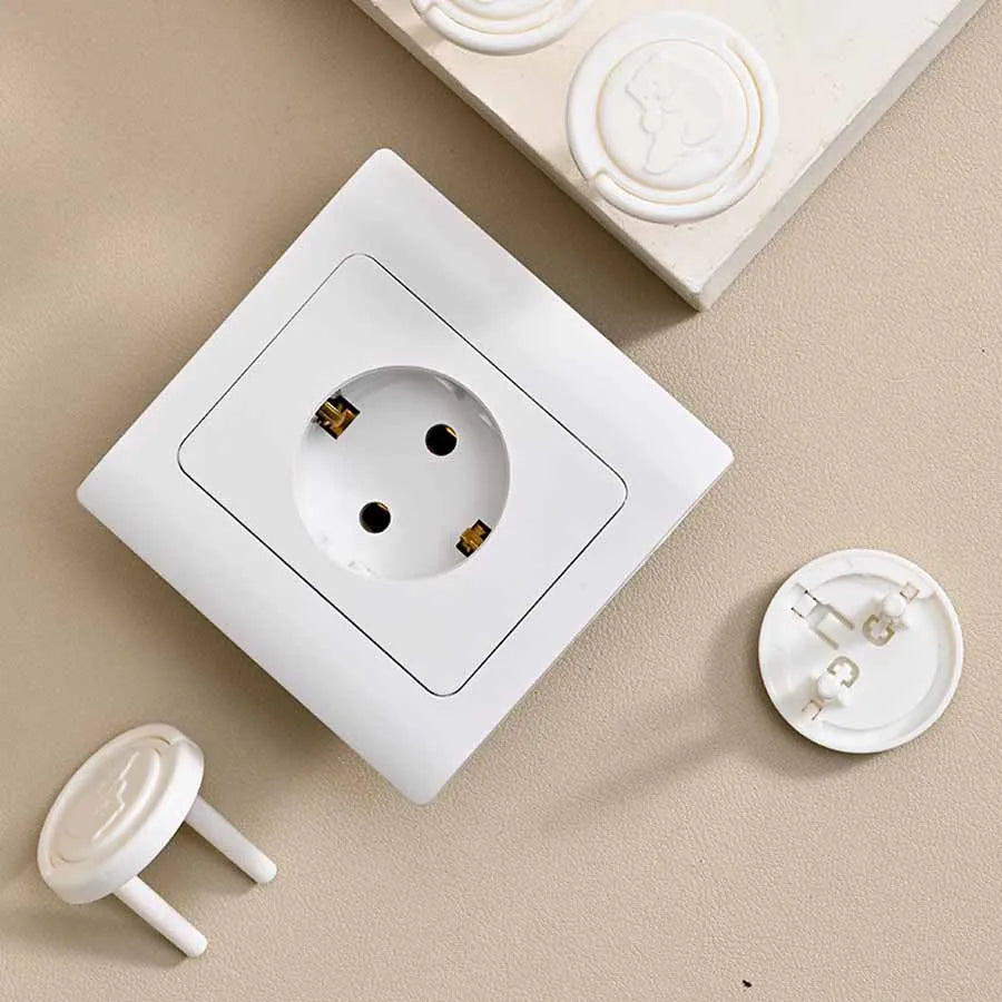 5/10pcs Baby Electrical Safety Socket Protective Cover European Standard Anti-electric Shock Socket Cover Baby Safe Protection
